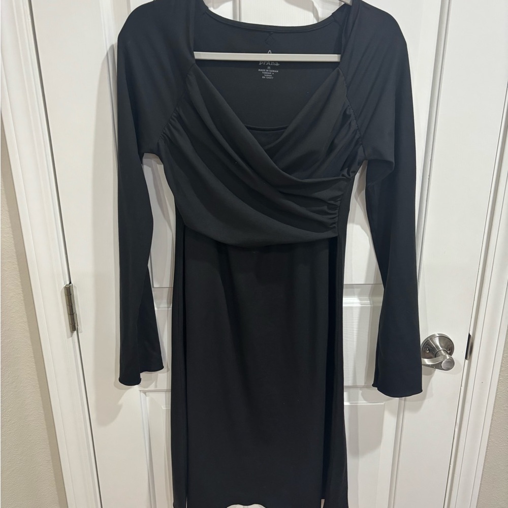 Prana Black Long Sleeve Dress